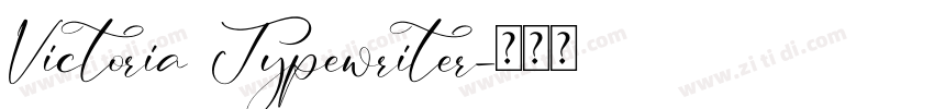 Victoria Typewriter字体转换